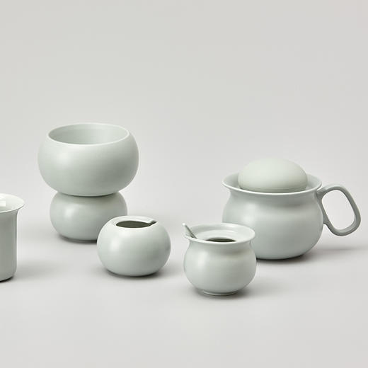 哲品 佐藤大设计卵石系列高骨瓷创意现代手冲咖啡器皿套装 商品图0