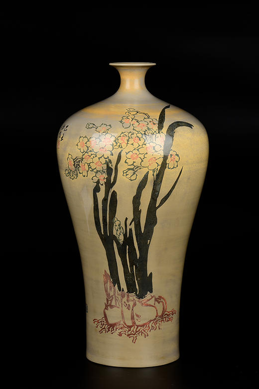 谢恒2009年创作蘭恵其芳梅瓶 商品图0