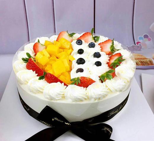 圆形水果蛋糕进口天然动物奶油