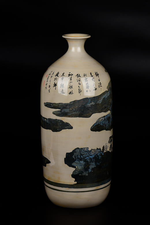 谢恒2009年创作小口梅瓶 商品图1