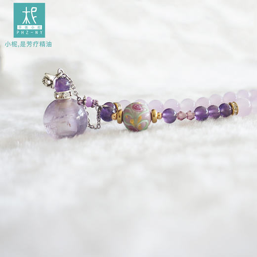 紫水晶扩香手链 2圈 多层多圈紫玉髓手链高级手串女 商品图2