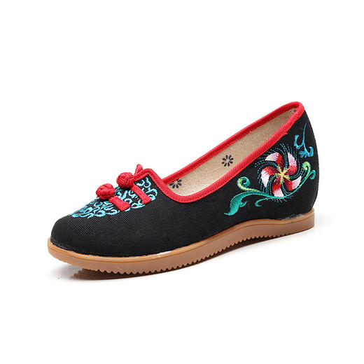 TJ-C-YY-D-风车花民族风牛筋底风车花正版绣花鞋TZW 商品图4