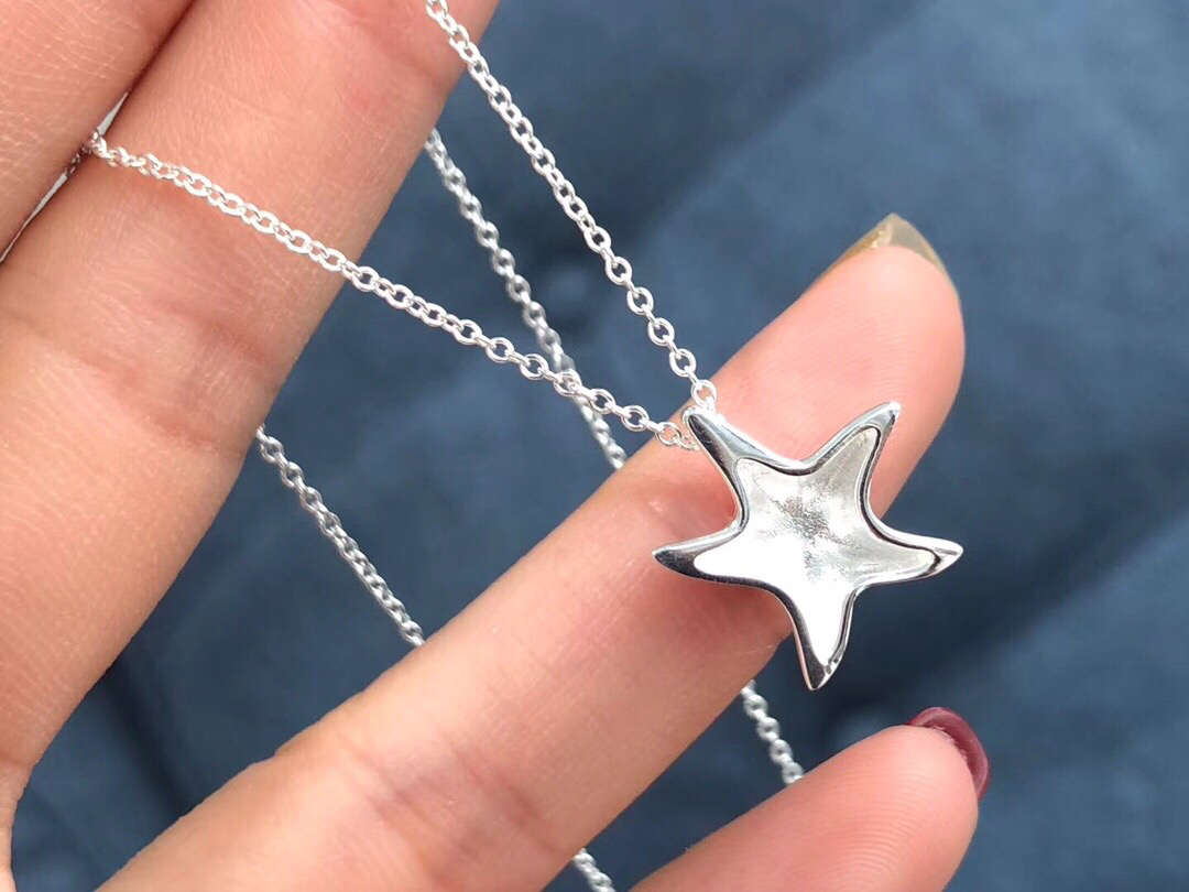 纯银海星tiffanyco蒂芙尼海星项链贸易公司代购订单2018专柜款材质为