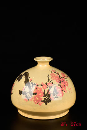 廖建忠  花鸟花瓶