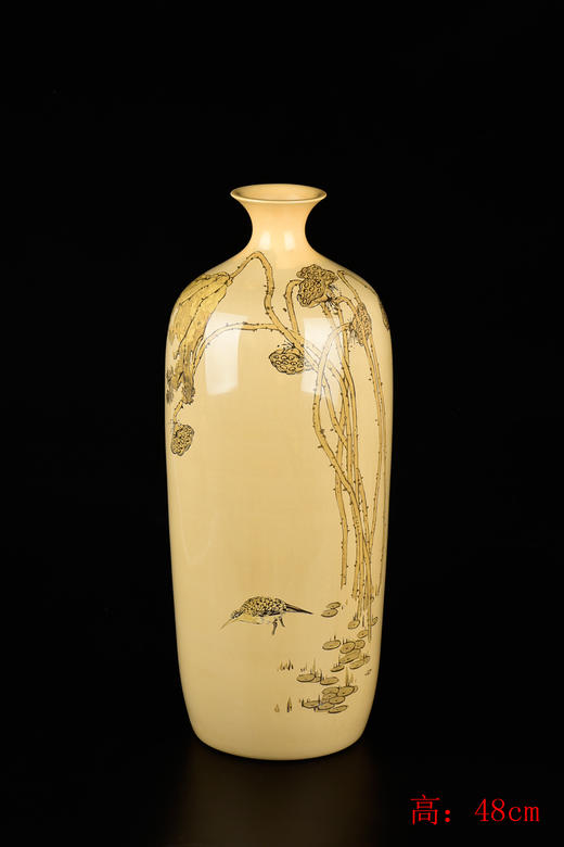 廖建忠  花鸟花瓶 商品图0