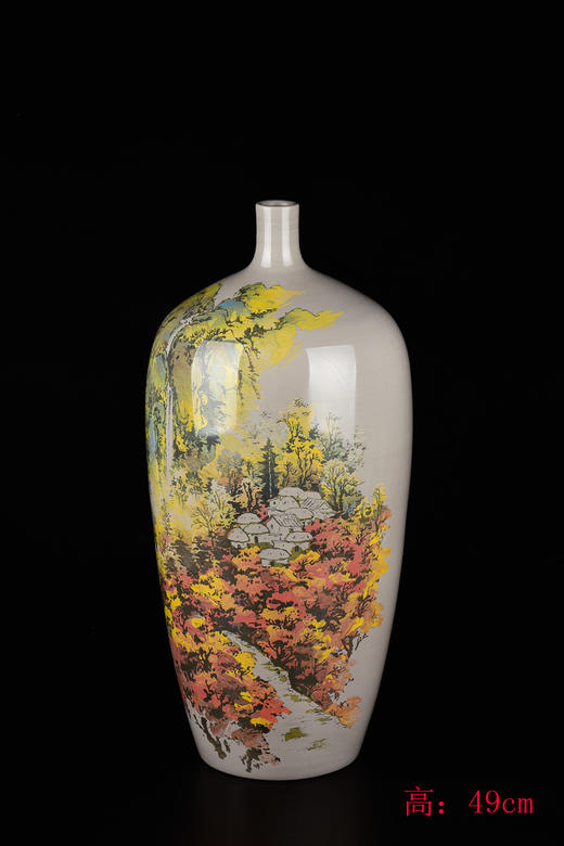 廖建忠  花鸟花瓶 商品图0