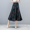2018夏季新款高腰宽松显瘦九分印花阔腿裤大码 商品缩略图1