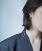 Misho  金色几何坠珠耳饰（一对） 商品缩略图1