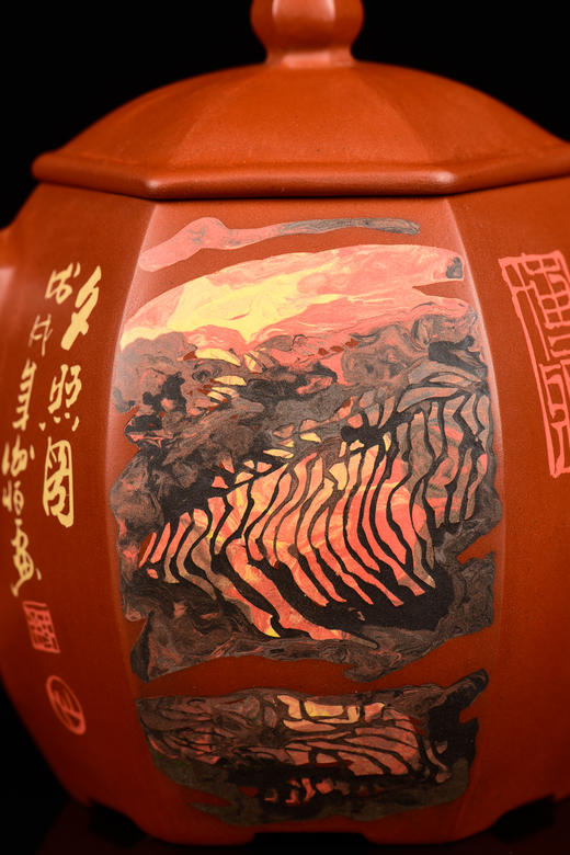 谢恒、何永鑫合作方壶 商品图3