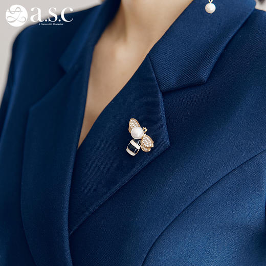 艾尚臣夏季新款职业装女装套装气质两件套短袖套裙工作服正装 商品图4