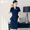艾尚臣夏季新款职业装女装套装气质两件套短袖套裙工作服正装 商品缩略图1