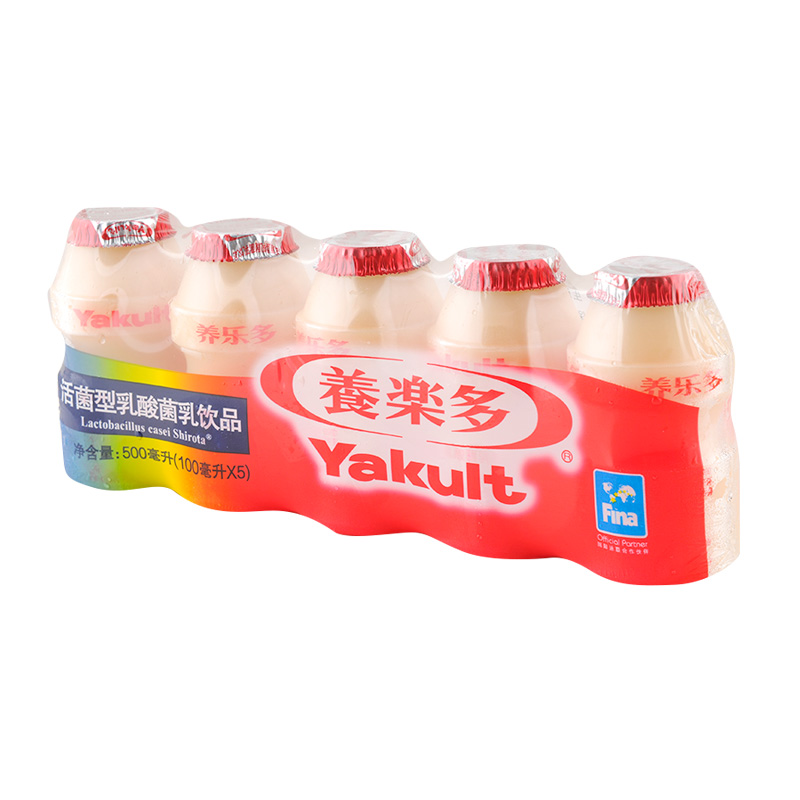 养乐多（Yakult） 原味 活菌型乳酸菌乳饮品 100ml*5瓶/组