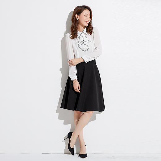 （8.18下架）2018夏新款韩版高腰修身显瘦百搭A字半身裙BZ88270 商品图1