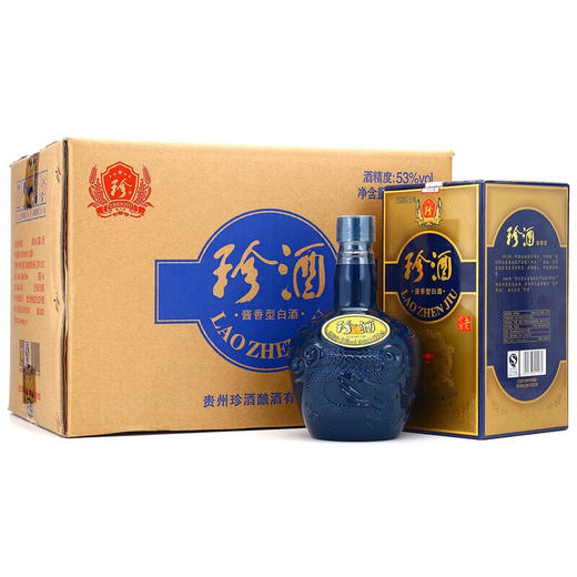 【推荐】珍酒 老珍酒 酱香型白酒 整箱装 500ml*6瓶 酒中珍品 珍藏酱香 53度（新老包装随机发货） 商品图4