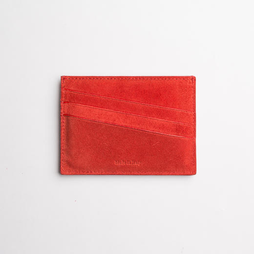 Araldi 卡包 麂皮红色 商品图1