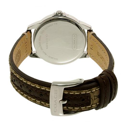 coach 蔻驰 复古棕色风印花皮带 女士皮带手表14501525 特价75折