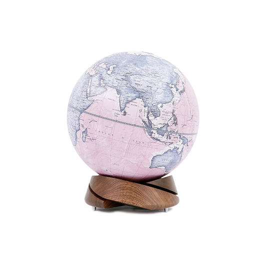 黑胡桃木螺旋圆底地球仪 手工地球仪 | Homely Globe 商品图3