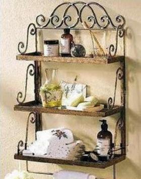 【置物架】*铁艺浴室厨房柜收纳置物架落地卫生间厕所整理多功能层架