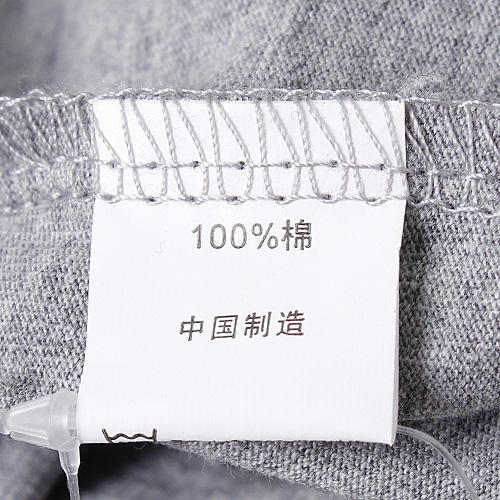 L码灰色小v领纯棉长袖t恤百搭修身打底衫男B4 商品图5