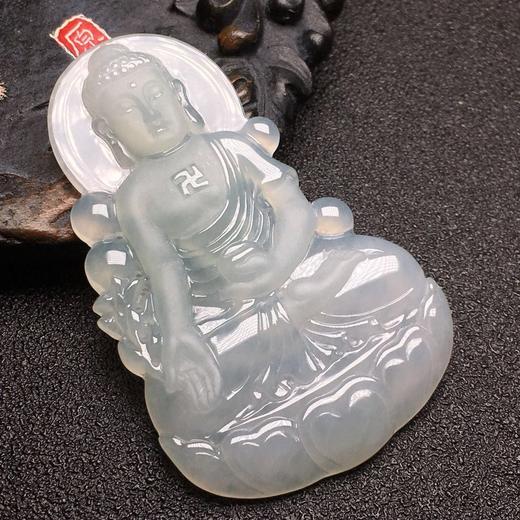 【d60754】翡翠冰糯种阿弥陀佛