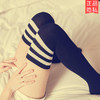 热销内衣 黑白条纹 学生长筒袜 号7221 商品缩略图0