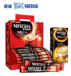 【百汇到家】雀巢咖啡1+2原味91g/盒  (7条*13g)
