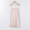 M码浅粉色100%真丝睡衣吊带睡裙桑蚕丝夏性感B1 商品缩略图0