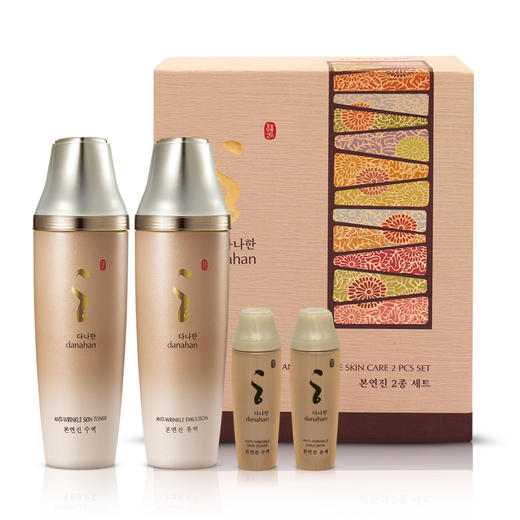 韩国进口多娜娴抗皱系列2件套礼盒水160ml31ml乳160ml31ml