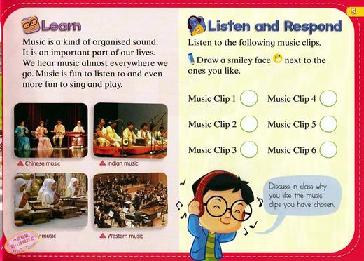 【新加坡儿童全面音乐能力标准教程系列教材】First Steps To Music Primary 1 Textbook 商品图3