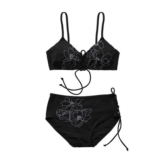 HSIA遐 平角裤分体沙滩泳衣 海边度假性感无钢圈比基尼游泳衣 商品图2