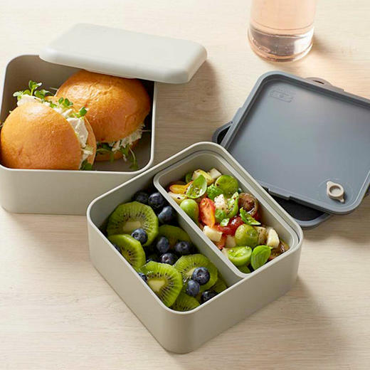 monbento法国方形便当盒日式饭盒学生女餐盒塑料微波炉带盖多层分隔女