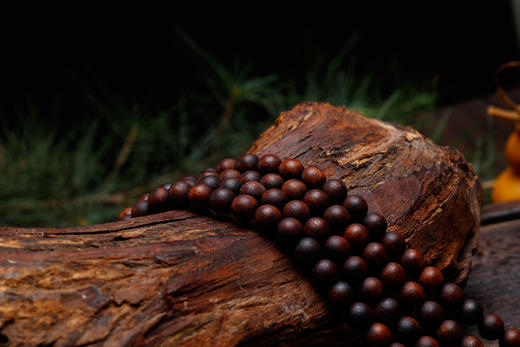 降真香手串，椰香黄油麻丝料，108颗念珠 商品图3