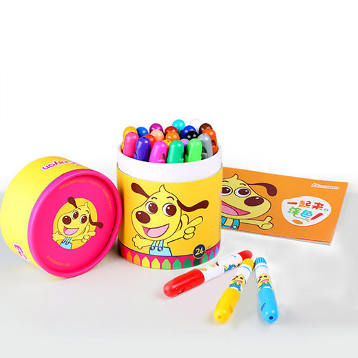卡卡 蜡笔儿童安全无毒可水洗画笔 旋转儿童蜡笔套装幼儿园油画棒 商品图0