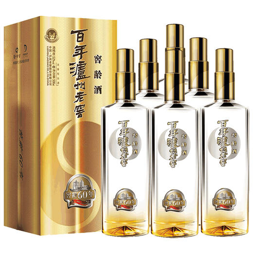 【整箱】百年泸州老窖窖龄60年 浓香型 500l*6瓶 52%vol 商品图1