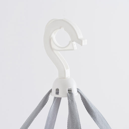 心选丨升级款加大灰包边晒衣篮 双层折叠大号晾衣网防风晒衣架 商品图5