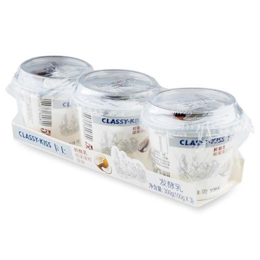 卡士发酵乳草莓、蓝莓、黄桃、果粒酸奶100g*3杯/组 商品图3