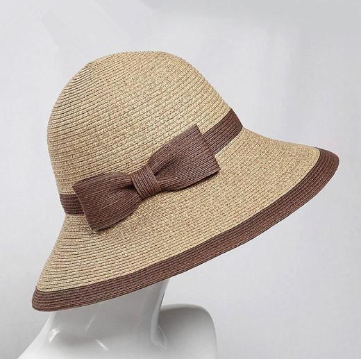 【服饰鞋包】可折叠防晒帽子沙滩太阳帽子女夏天遮阳帽韩版草帽子 商品图5