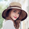 【服饰鞋包】可折叠防晒帽子沙滩太阳帽子女夏天遮阳帽韩版草帽子 商品缩略图1
