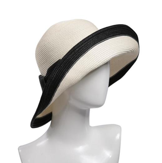 【服饰鞋包】可折叠防晒帽子沙滩太阳帽子女夏天遮阳帽韩版草帽子 商品图4