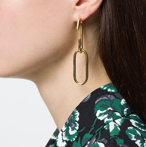 北京仓｜MARIA BLACK-Oval Link-耳环（单只）［丹麦设计师］ 商品图3