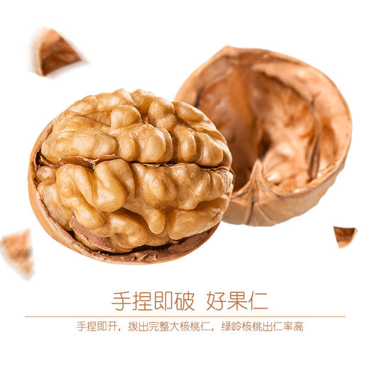 绿岭原果核桃500g实惠装 脑仁大作战 商品图3