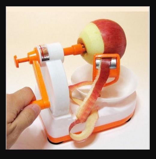 【家居杂物】 厨房用品 现货 苹果削皮机 削苹果机 水果削皮器 商品图0