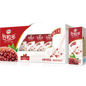 伊利谷粒多红豆、黑豆牛奶250ml*12盒