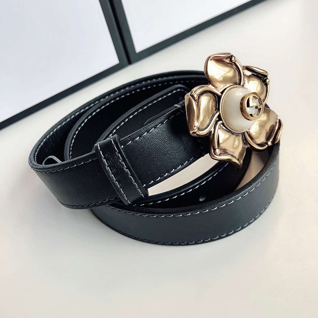 gubi花朵女士皮带