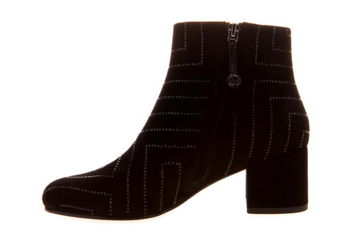 sheme鹤鸣 无尽  反绒 水晶艺术  粗跟时尚女士短靴 商品图3