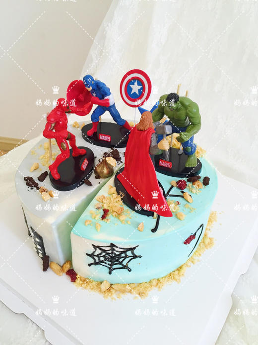 复仇者联盟蛋糕淡奶油