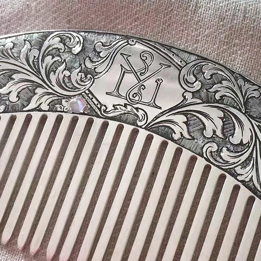 意大利经典雕金 990银梳子○悦物Jewelry 商品图2