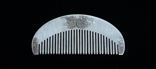 意大利经典雕金 织纹雕金 990银梳子○悦物Jewelry 商品图3