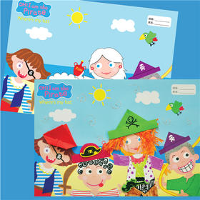 幼儿园课堂手工DIY疯狂海盗卡纸材料包