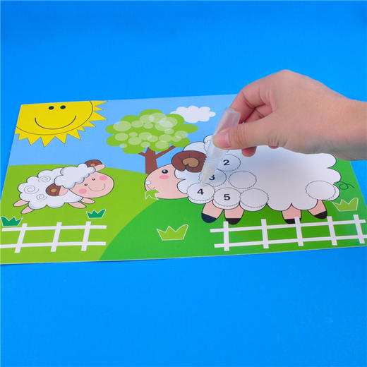 幼儿园课堂手工DIY搓纸小绵羊材料包 商品图7